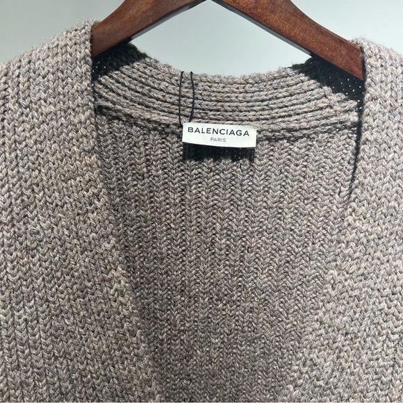 Balenciaga Brown Wool Cardigan - Picture 5 of 8